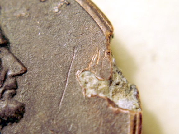 1984-Lincoln-Memorial-Cent---Chewed-Up-Or-Clipped-Planchet?